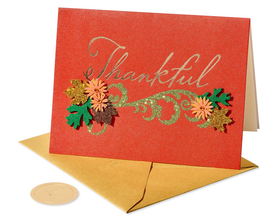 Thankful Thanksgiving Greeting Card 