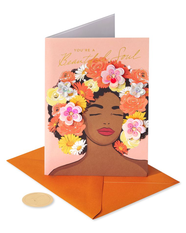 Beautiful Soul Blank Greeting Card - Illustrated by Cathy Williams
