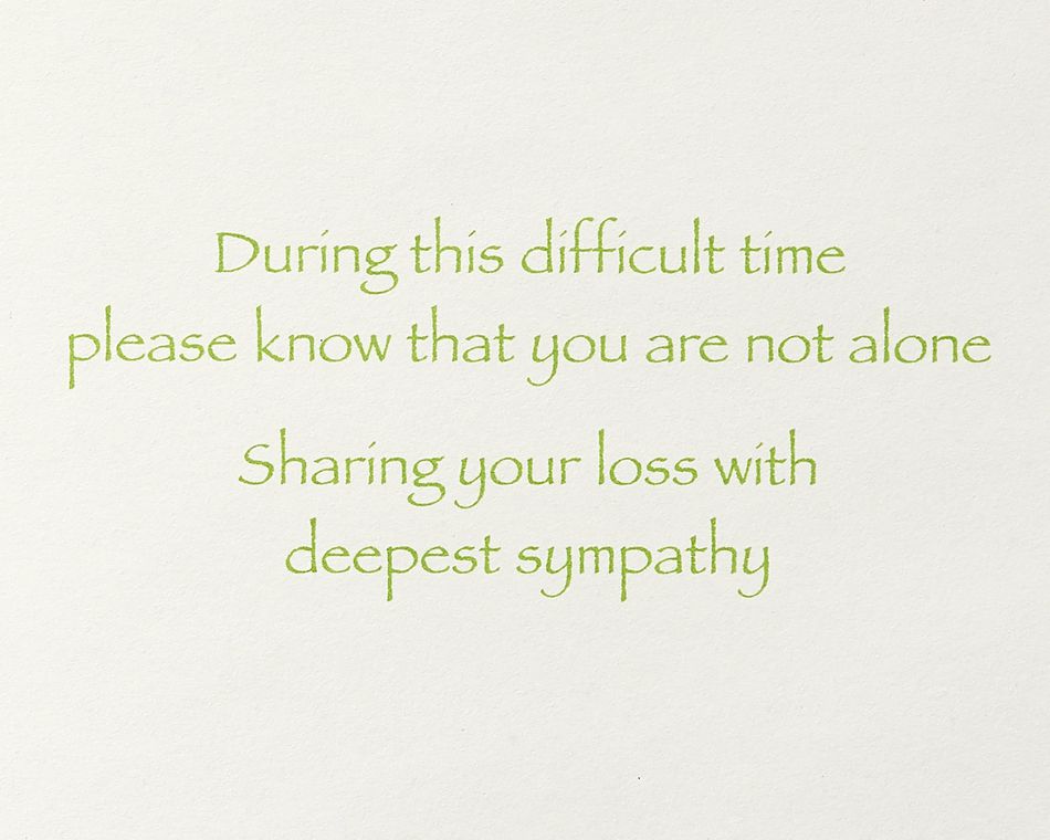 Transparent Lotus Flower Sympathy Greeting Card 