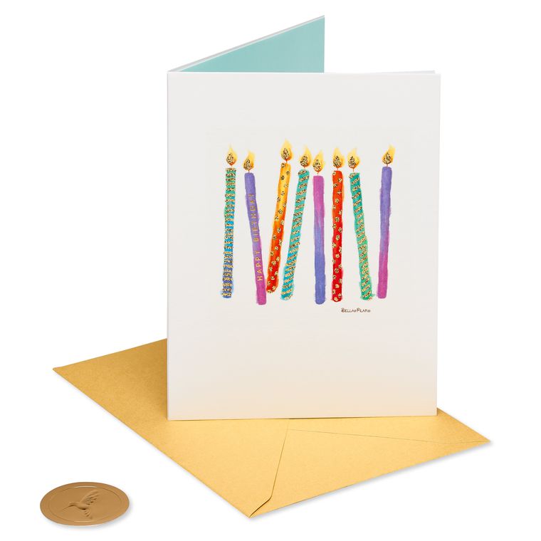 Candles Birthday Greeting Card- Designed by Bella Pilar