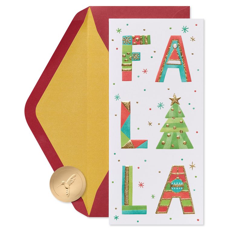 Bright and Cheerful Holiday Cards Boxed with Envelopes, 16-Count