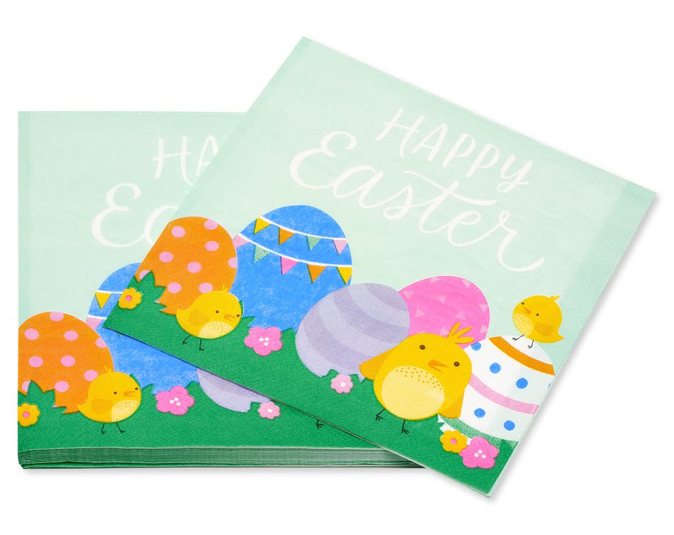 Easter Eggs Lunch Napkins, 16-Count