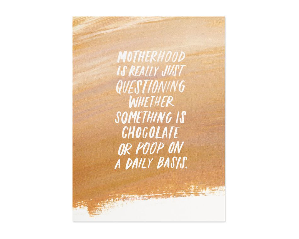 chocolate or poop mother's day card