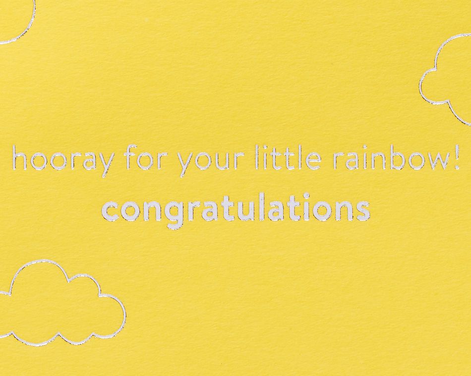 Sun And Cloud Stroller New Baby Greeting Card 