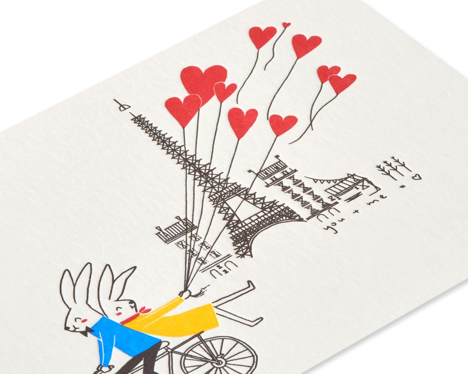 Rabbit Bike Anniversary Greeting Card