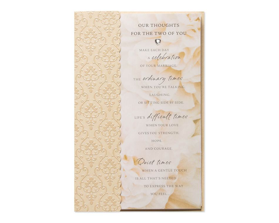 Our Thoughts Wedding Card 