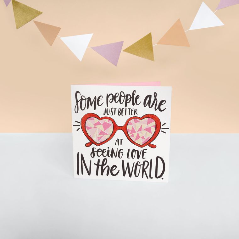 Seeing Love Valentine's Day Card