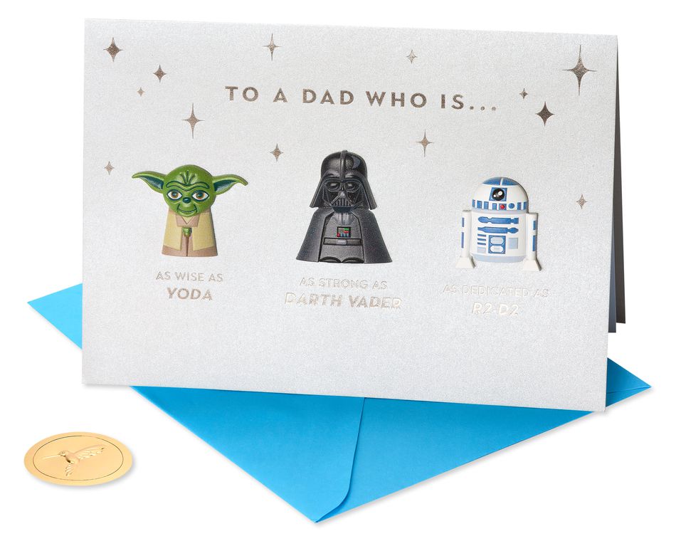 Best Dad in The Galaxy Star Wars Father's Day Greeting Card