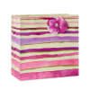 Extra-Large Purple and Pink Glitter Stripes Gift Bag