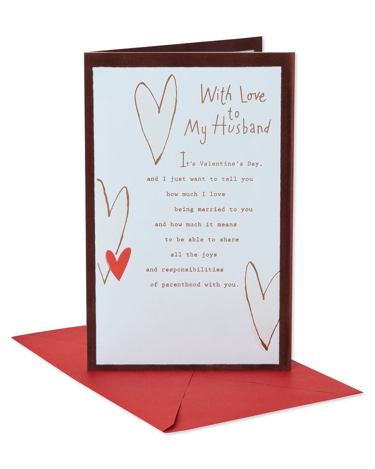 With Love Valentine's Day Card for Husband