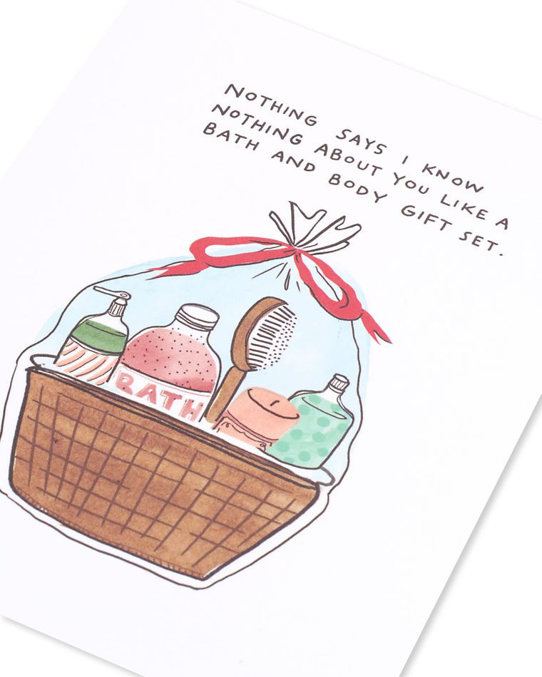 know nothing about you christmas card