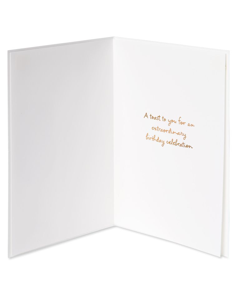 Age And Wine Quote Birthday Greeting Card 