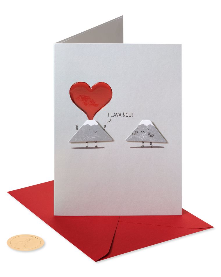 I Lava You Romantic Greeting Card 