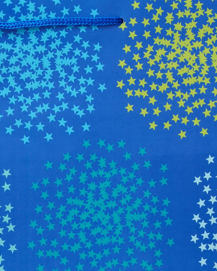 Jumbo Blue with Star Clusters Gift Bag