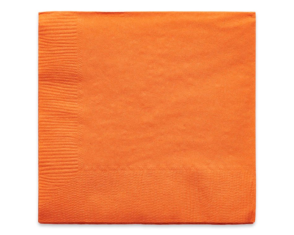 orange beverage napkins 50 ct