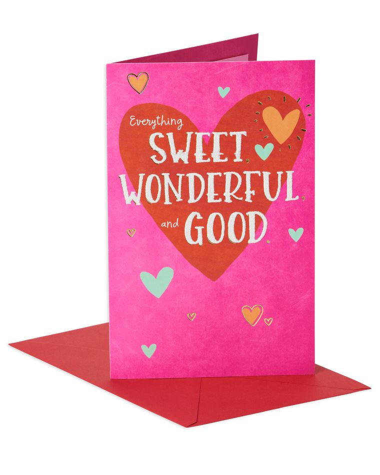 sweet wonderful good valentine's day card