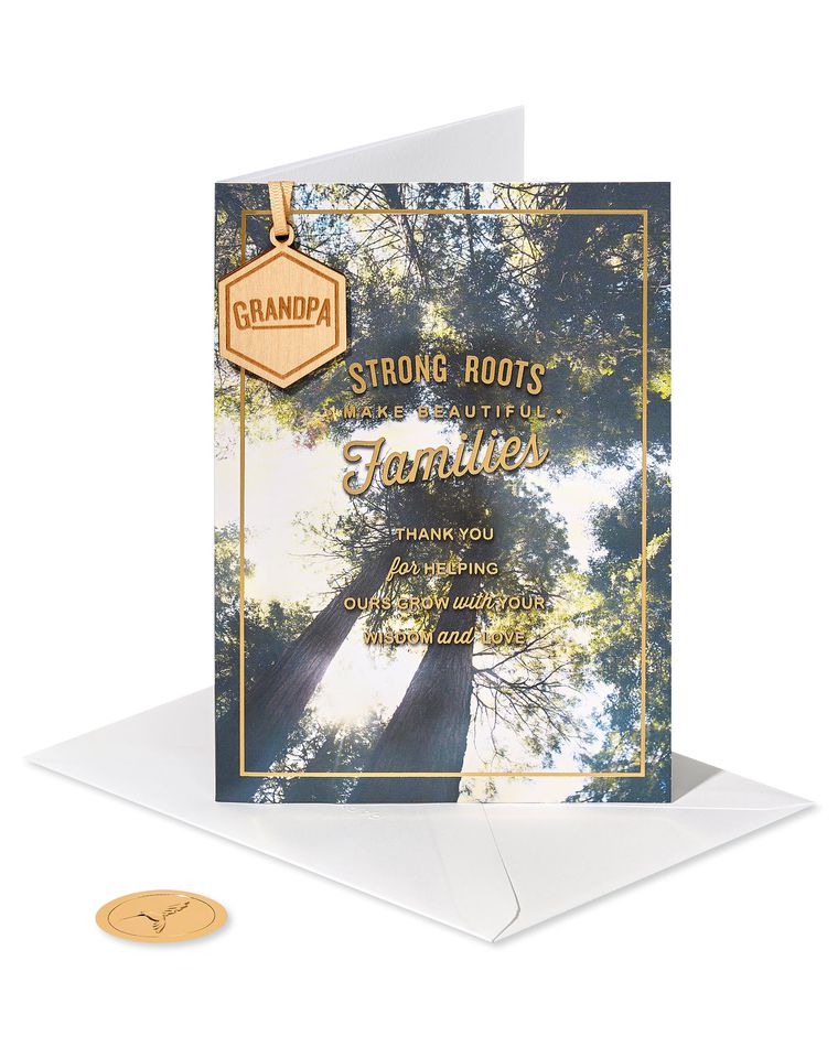 Strong Roots Father's Day Greeting Card for Grandpa