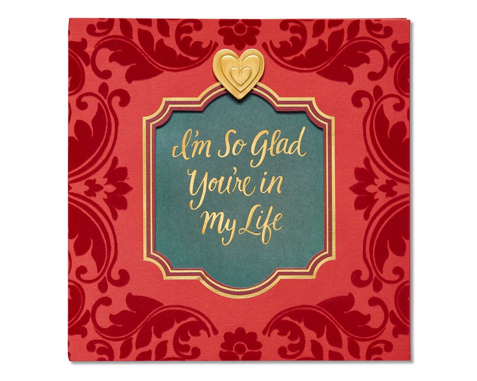 glad valentine's day card