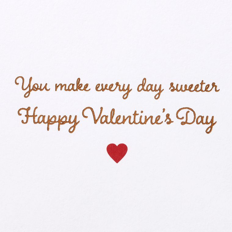 Make Every Day Sweeter, Winnie The Pooh Disney Romantic Valentine's Day Greeting Card