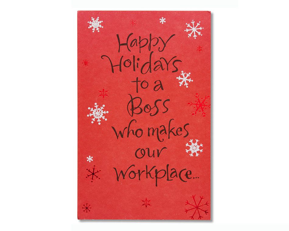 Happy Holidays Card for Boss