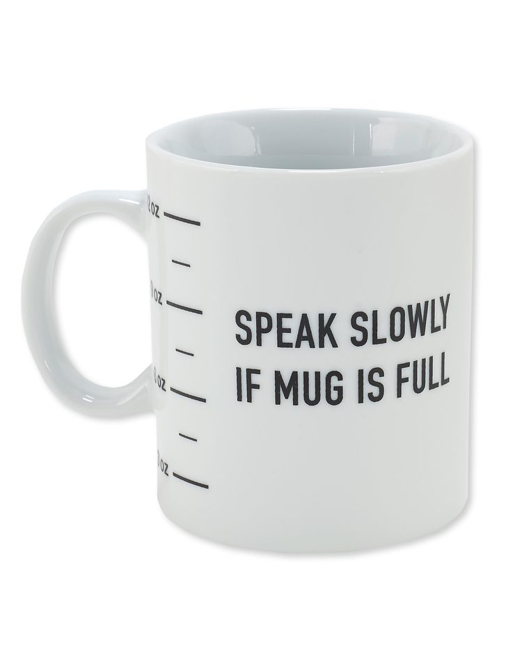 speak slowly coffee mug
