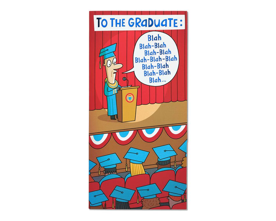 Blah Blah Blah Graduation Card