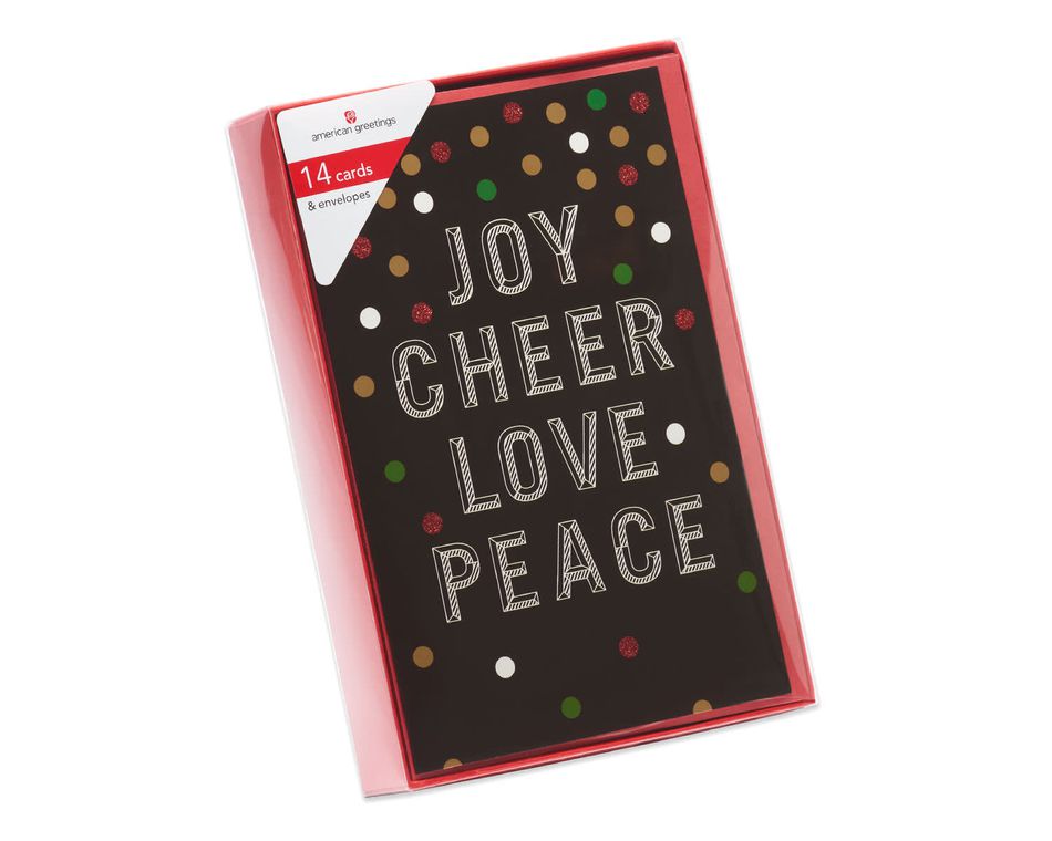 Holiday Wishes Christmas Boxed Cards, 14 Count