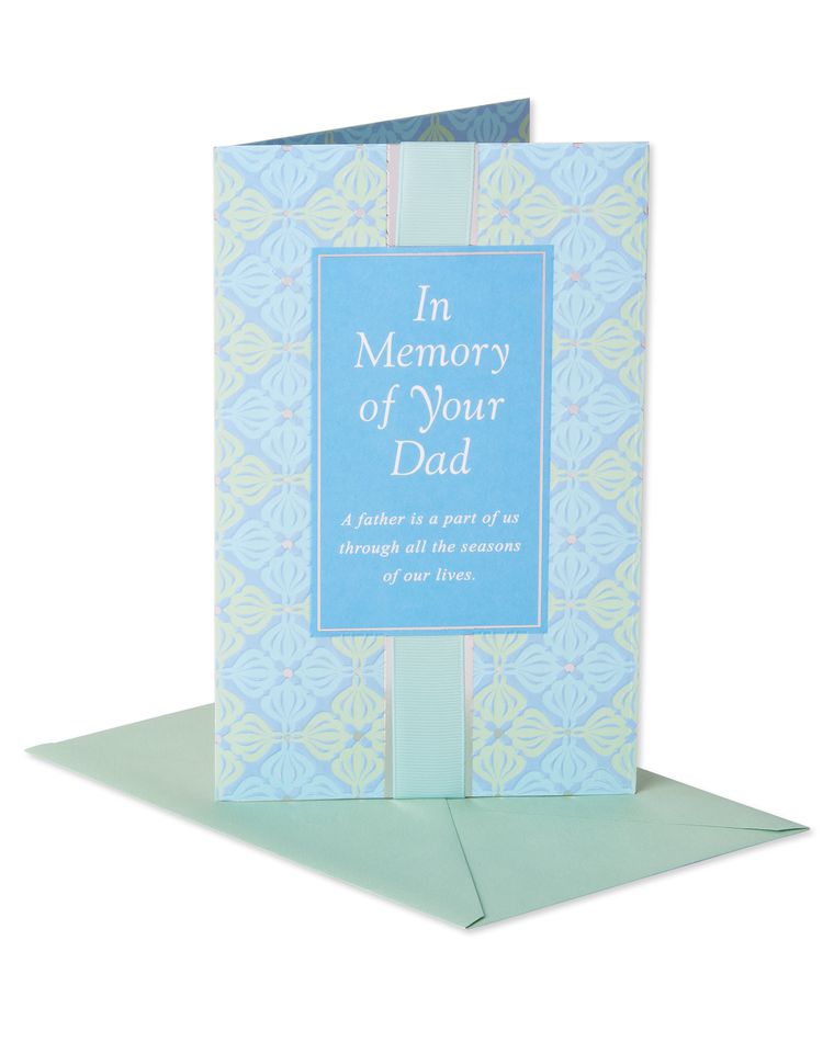 In Memory of Your Dad Sympathy Card 