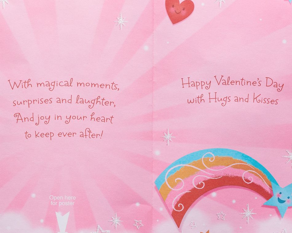 Unicorn Valentine's Day Card for Daughter