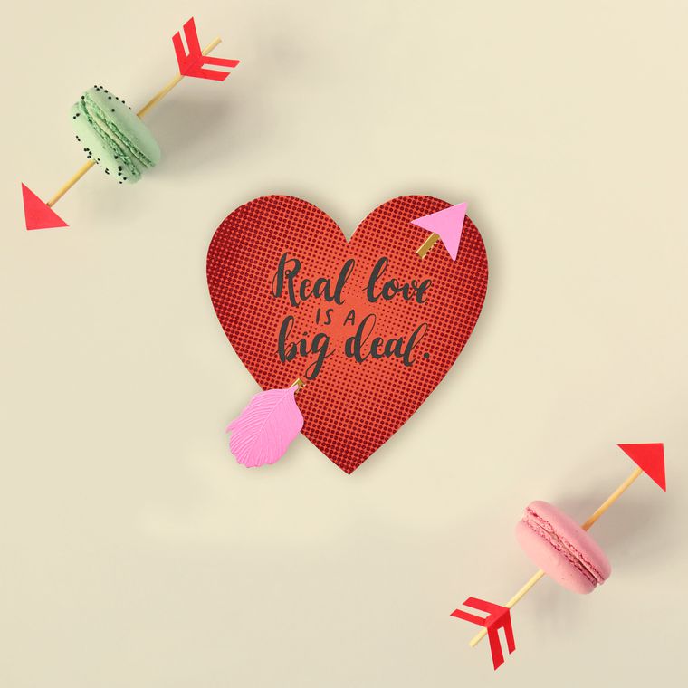 Romantic Real Love Valentine's Day Card