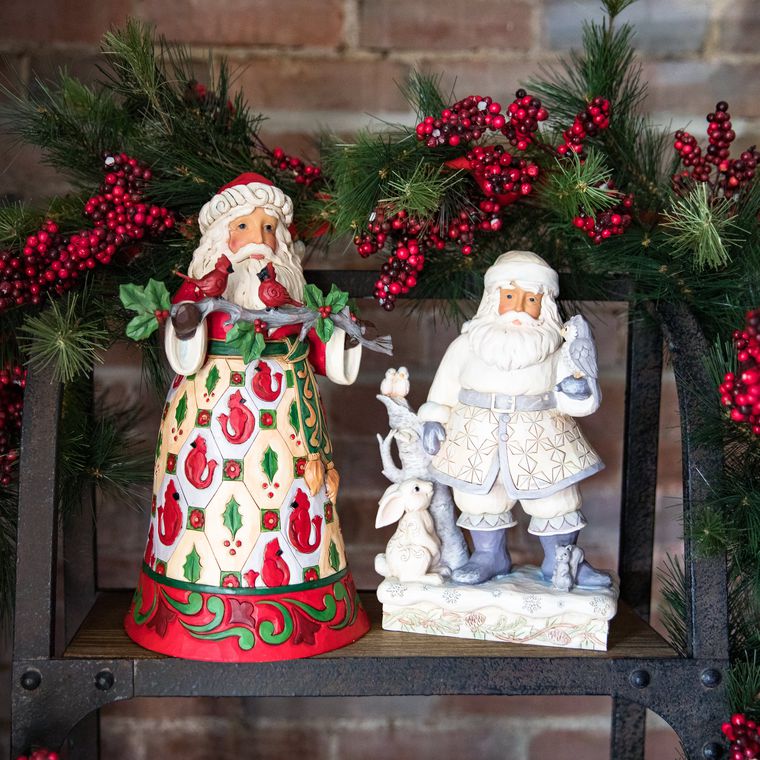 Jim Shore™ Cardinal Santa Claus Figurine