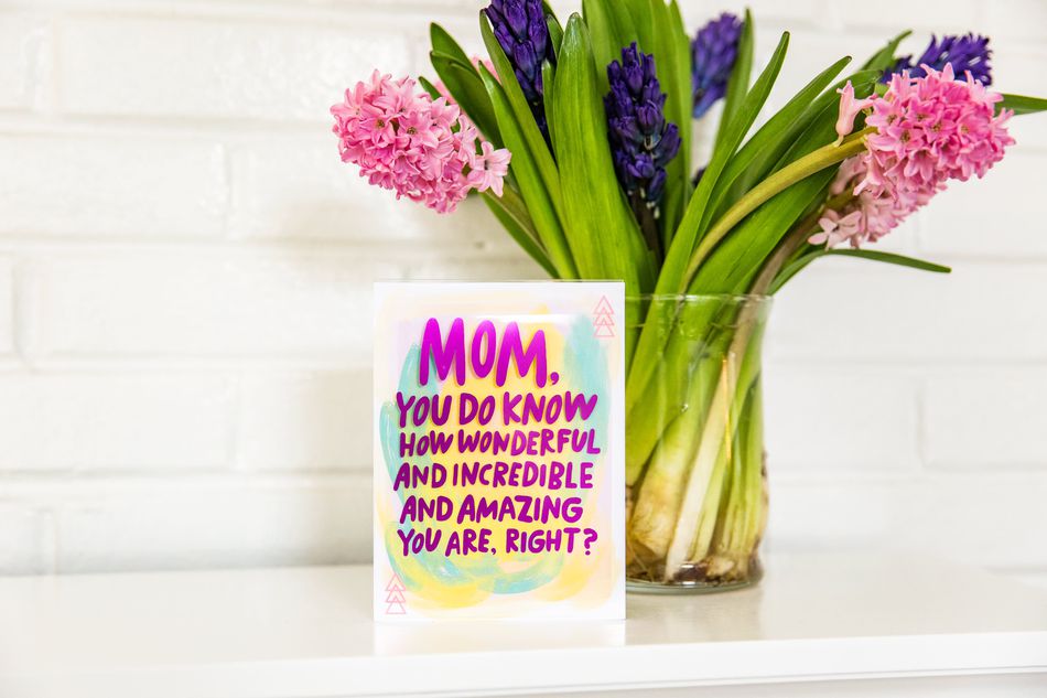 wonderful incredible amazing mother's day card