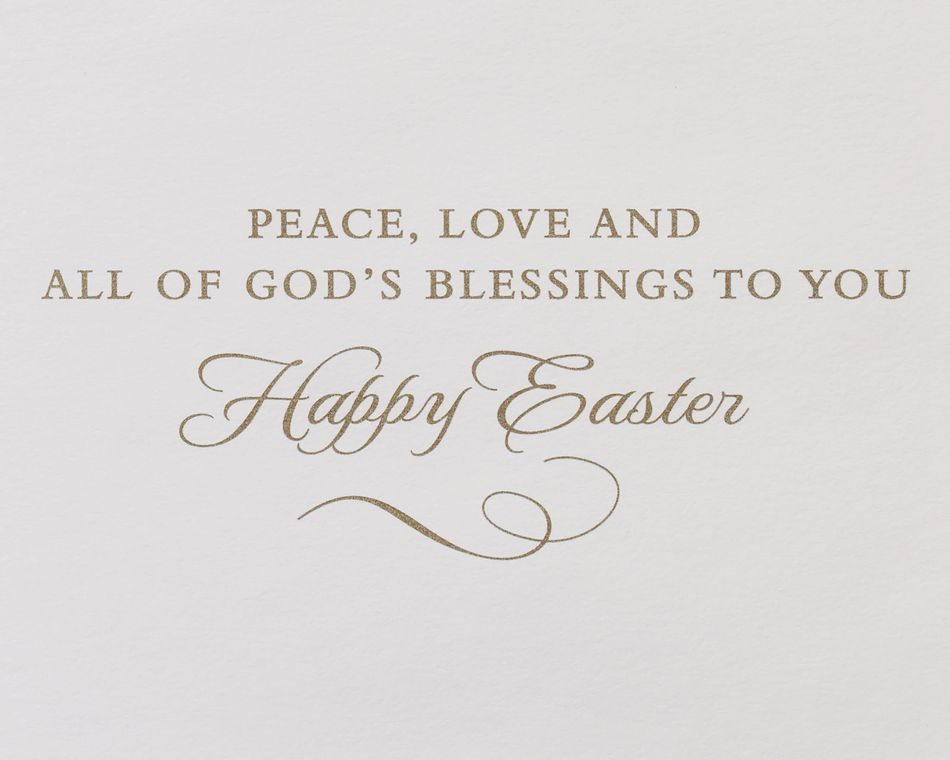 God's Blessings Religious Easter Greeting Card