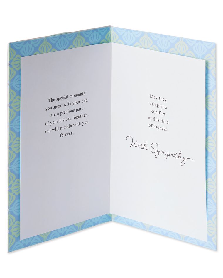 In Memory of Your Dad Sympathy Card 