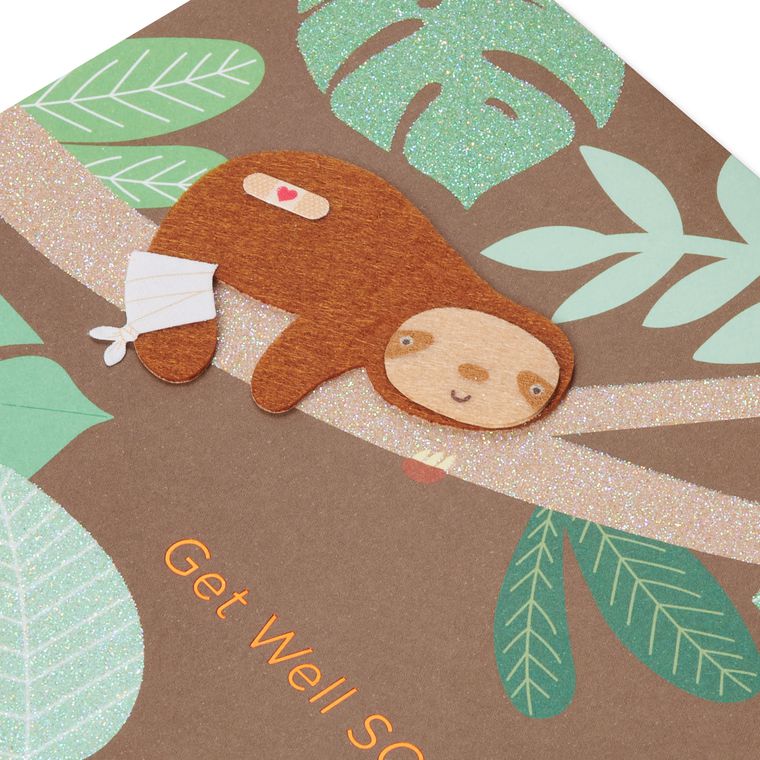 Sloth Get Well Soon Greeting Card