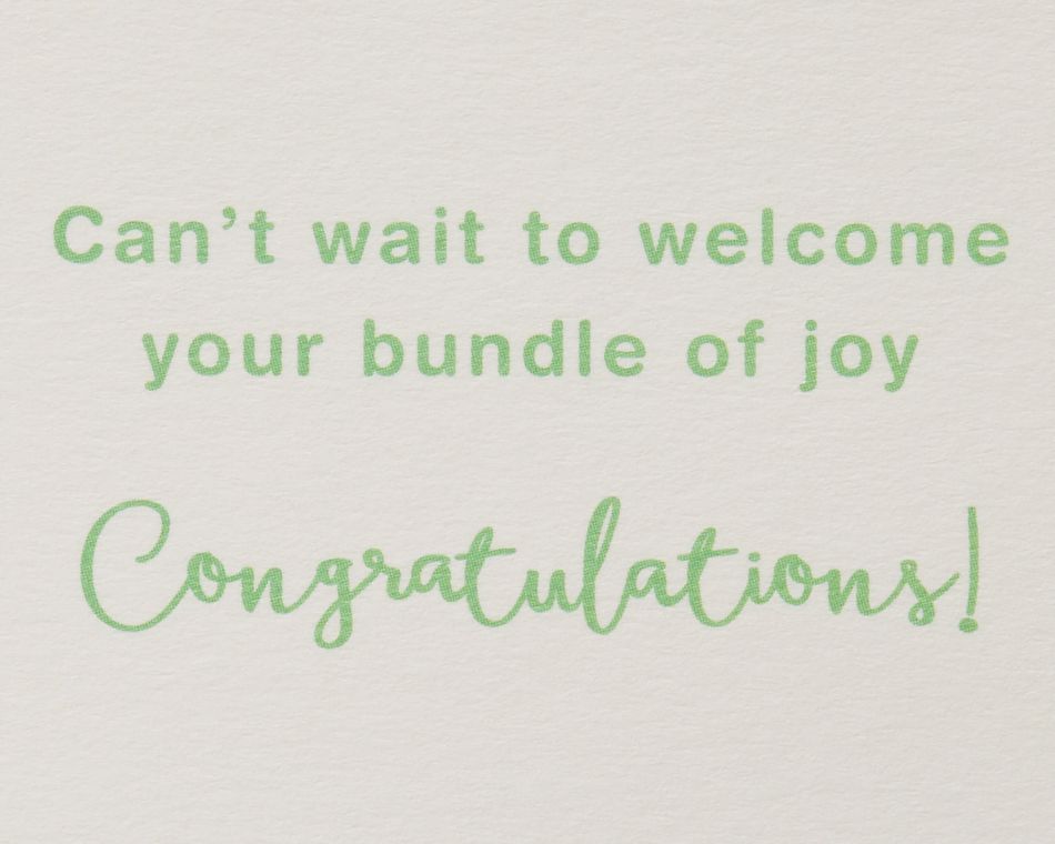 Bundle of Joy New Baby Greeting Card 