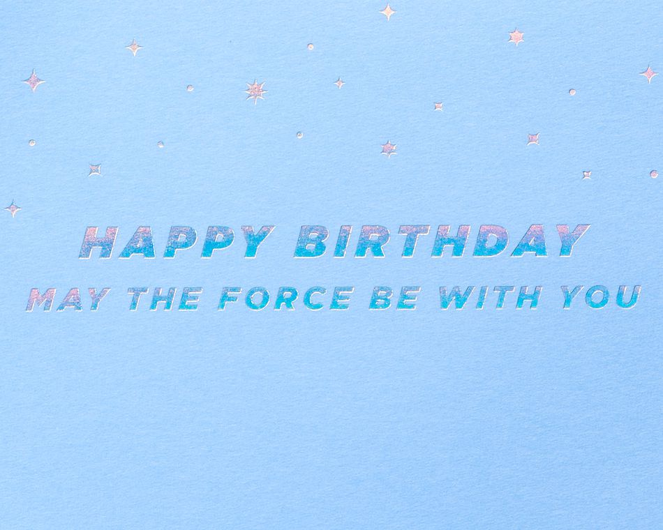 Star Wars Logo Birthday Greeting Card 
