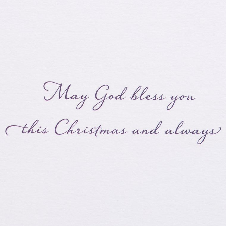 God Bless You Religious Christmas Cards Boxed with Envelopes, 14-Count