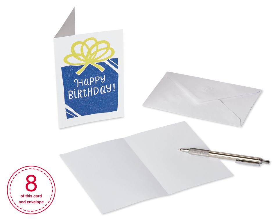 Birthday Greeting Card Bundle with White Envelopes, 48-Count