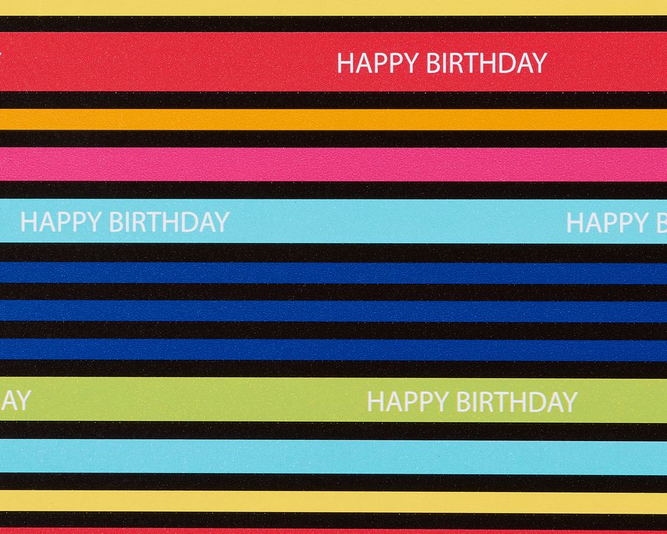 Birthday Wrapping Paper Sheets Bundle, 6 Count