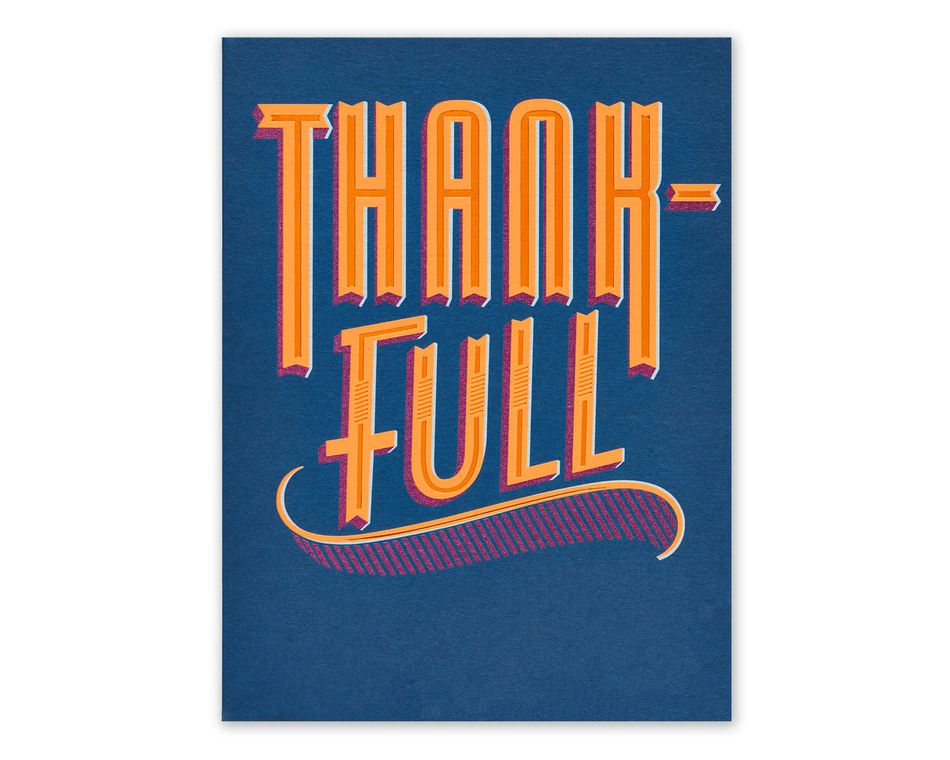 Good Food Thanksgiving Card with Foil