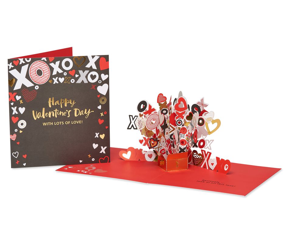 XOXO Pop-Up Valentine's Day Card