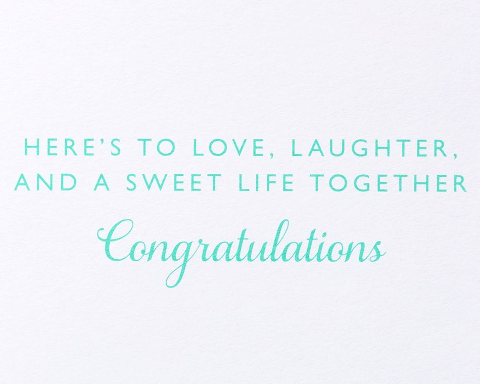 A Sweet Life Together Wedding Greeting Card