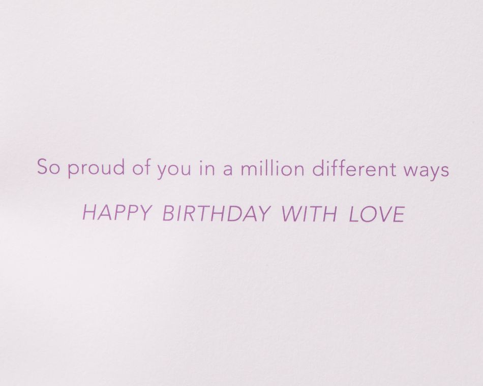 So Proud of You Birthday Greeting Card for Daughter