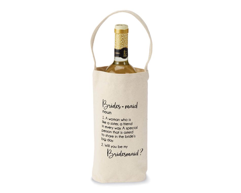 Mud Pie Bridesmaid “Ask” Wine Bag
