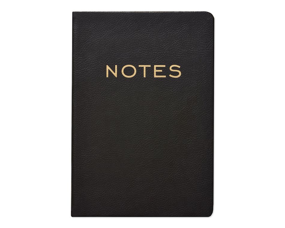 Eccolo Black & Gold Notes Journal