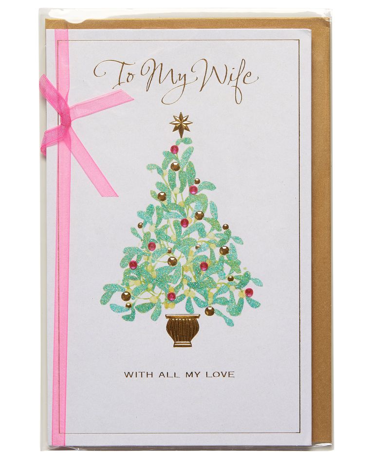 Christmas Tree Christmas Card for Wife