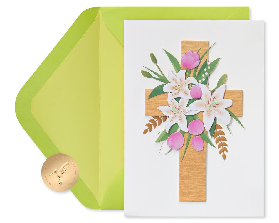 God's Blessings Religious Easter Greeting Card