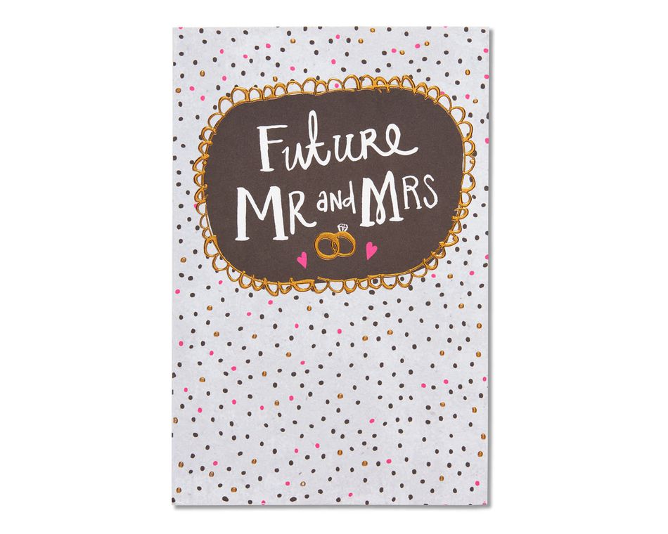 mr. and mrs. wedding card