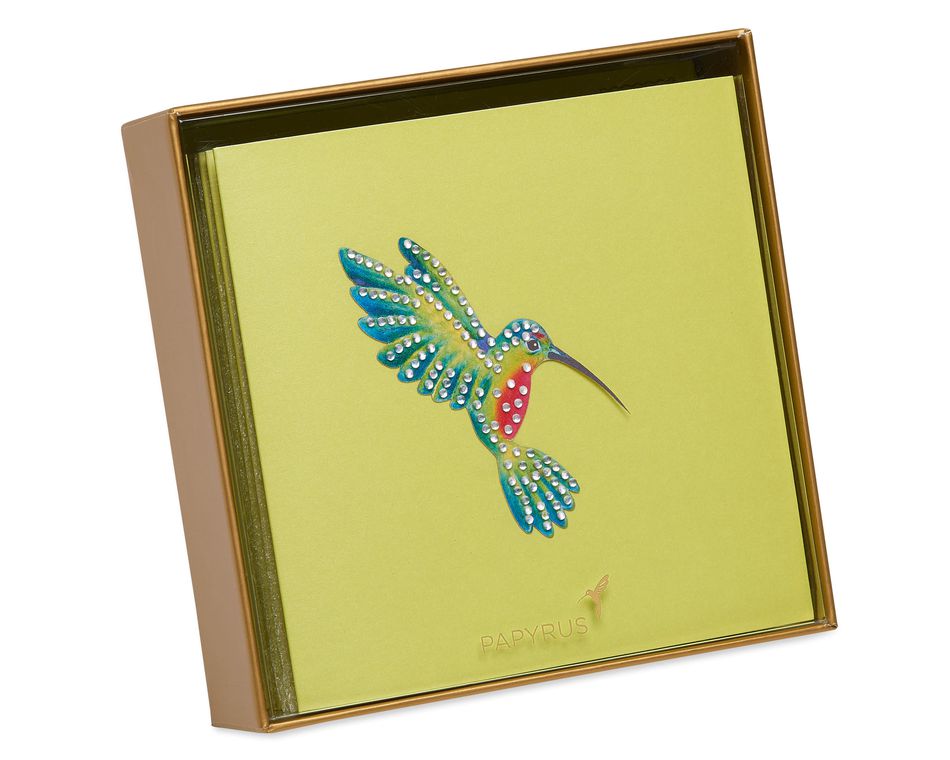 Gem Hummingbird Boxed Cards and Envelopes, 8-Count